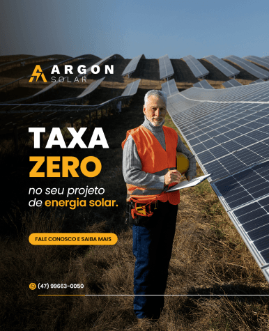 Taxa zero no seu projeto de energia solar.